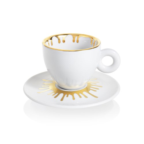 illy Art Collection Ai Weiwei - 4 Cappuccino Cups & Saucers 